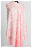 The Sophistiqué Argent Rose Jardin Shawl