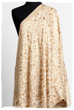 The Sophistiqué Gold Crème Jardin Shawl