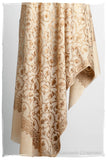 The Sophistiqué Gold Crème Jardin Shawl