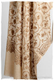 The Sophistiqué Gold Crème Jardin Shawl