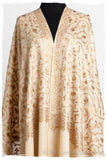 The Sophistiqué Gold Crème Jardin Shawl