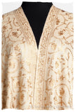 The Sophistiqué Gold Crème Jardin Shawl