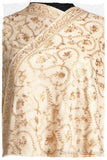 The Sophistiqué Gold Crème Jardin Shawl
