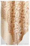 The Sophistiqué Gold Crème Jardin Shawl