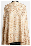 The Sophistiqué Gold Crème Jardin Shawl