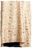 The Sophistiqué Gold Crème Jardin Shawl