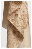 The Sophistiqué Gold Crème Jardin Shawl