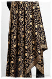 The Sophistiqué Gold Ebony Jardin Shawl