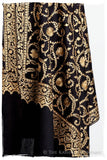 The Sophistiqué Gold Ebony Jardin Shawl