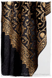 The Sophistiqué Gold Ebony Jardin Shawl