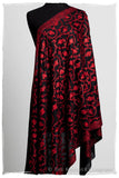 The Sophistiqué Rouge Ebony Jardin Shawl