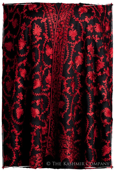 The Sophistiqué Rouge Ebony Jardin Shawl