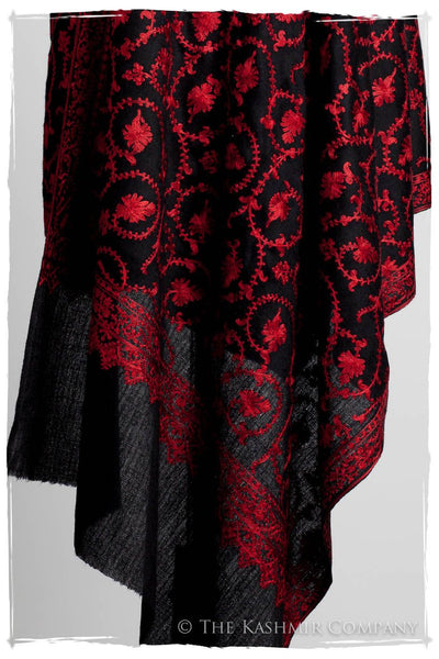 The Sophistiqué Rouge Ebony Jardin Shawl