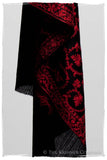 The Sophistiqué Rouge Ebony Jardin Shawl