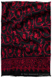 The Sophistiqué Rouge Ebony Jardin Shawl