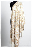 The Sophistiqué Gold Ivoire Jardin Shawl