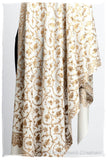 The Sophistiqué Gold Ivoire Jardin Shawl