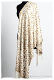 The Sophistiqué Gold Ivoire Jardin Shawl