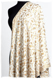 The Sophistiqué Gold Ivoire Jardin Shawl