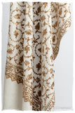The Sophistiqué Gold Ivoire Jardin Shawl