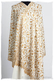 The Sophistiqué Gold Ivoire Jardin Shawl