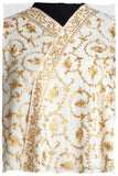 The Sophistiqué Gold Ivoire Jardin Shawl