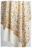 The Sophistiqué Gold Ivoire Jardin Shawl