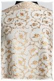 The Sophistiqué Gold Ivoire Jardin Shawl