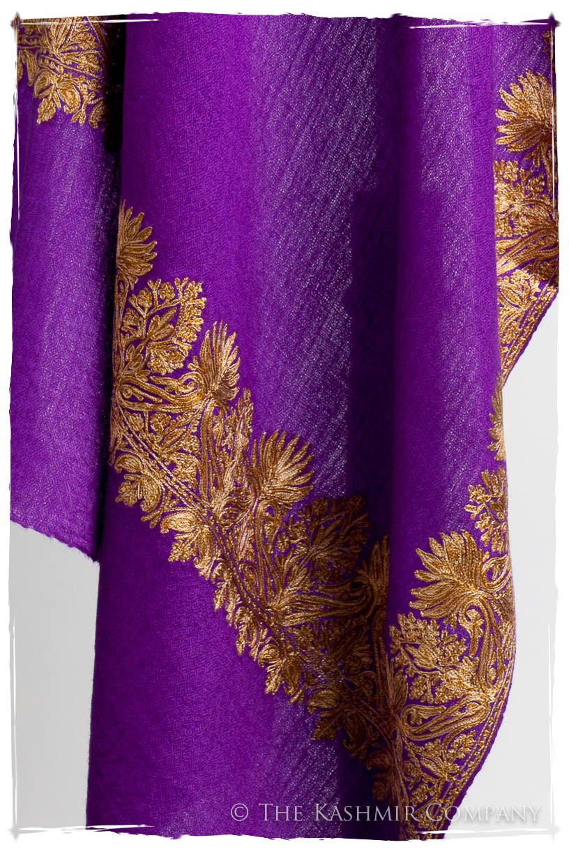 The Sophistiqué Oro Lilac Duex Amour Frontière Shawl