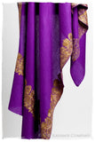 The Sophistiqué Oro Lilac Duex Amour Frontière Shawl