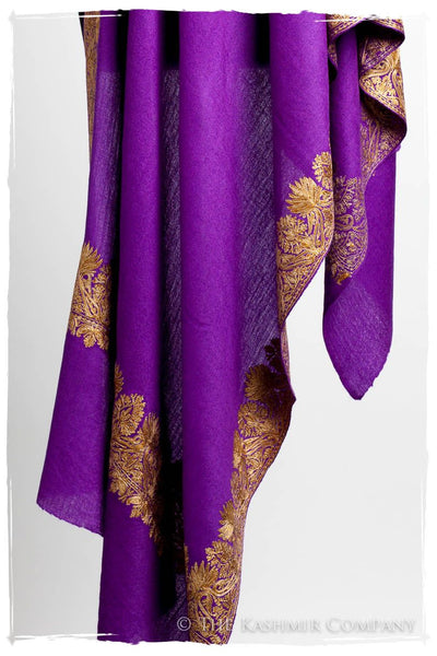 The Sophistiqué Oro Lilac Duex Amour Frontière Shawl