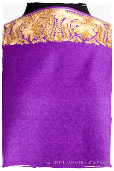 The Sophistiqué Oro Lilac Lotus Frontière Shawl