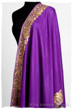 The Sophistiqué Oro Lilac Jardin Frontière Shawl