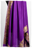 The Sophistiqué Oro Lilac Jardin Frontière Shawl