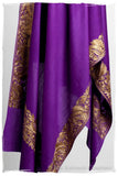 The Sophistiqué Oro Lilac Jardin Frontière Shawl