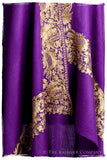 The Sophistiqué Oro Lilac Jardin Frontière Shawl