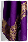 The Sophistiqué Oro Lilac Jardin Frontière Shawl