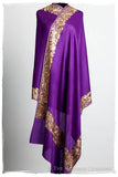 The Sophistiqué Oro Lilac Jardin Frontière Shawl
