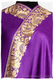 The Sophistiqué Oro Lilac Jardin Frontière Shawl
