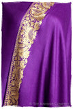 The Sophistiqué Oro Lilac Jardin Frontière Shawl