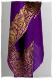 The Sophistiqué Oro Lilac Jardin Frontière Shawl