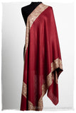 The Sophistiqué Bordeaux Paisley Frontière Shawl