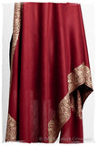 The Sophistiqué Bordeaux Paisley Frontière Shawl