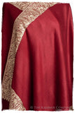 The Sophistiqué Bordeaux Paisley Frontière Shawl