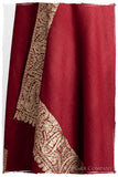 The Sophistiqué Bordeaux Paisley Frontière Shawl