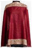 The Sophistiqué Bordeaux Paisley Frontière Shawl