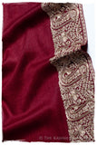 The Sophistiqué Bordeaux Paisley Frontière Shawl