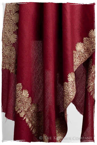 The Sophistiqué Bordeaux Deux Amour Frontière Shawl