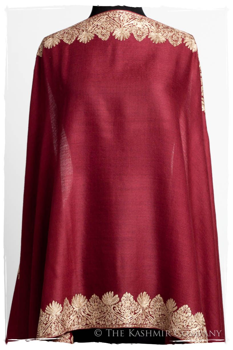 The Sophistiqué Bordeaux Deux Amour Frontière Shawl