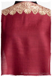 The Sophistiqué Bordeaux Deux Amour Frontière Shawl